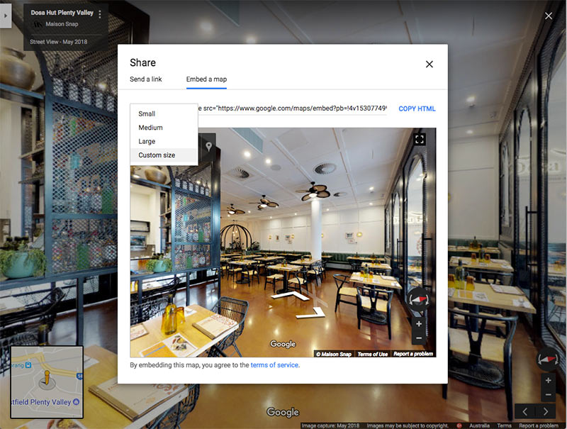 How to add your Google Business View Virtual Tour to your website